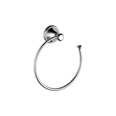 79746 RB PN Delta Cassidy Wall Mount Round Open Towel Ring Bath